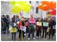 la manifestazione in piazza d'Arogno a Trento